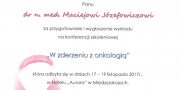 dr Maciej Józefowicz - certyfikat