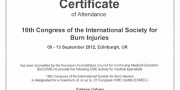 ISBI- Certificate Edinburgh UK-2012