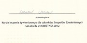 PTZPiD - Certyfikat Szczecin 2012